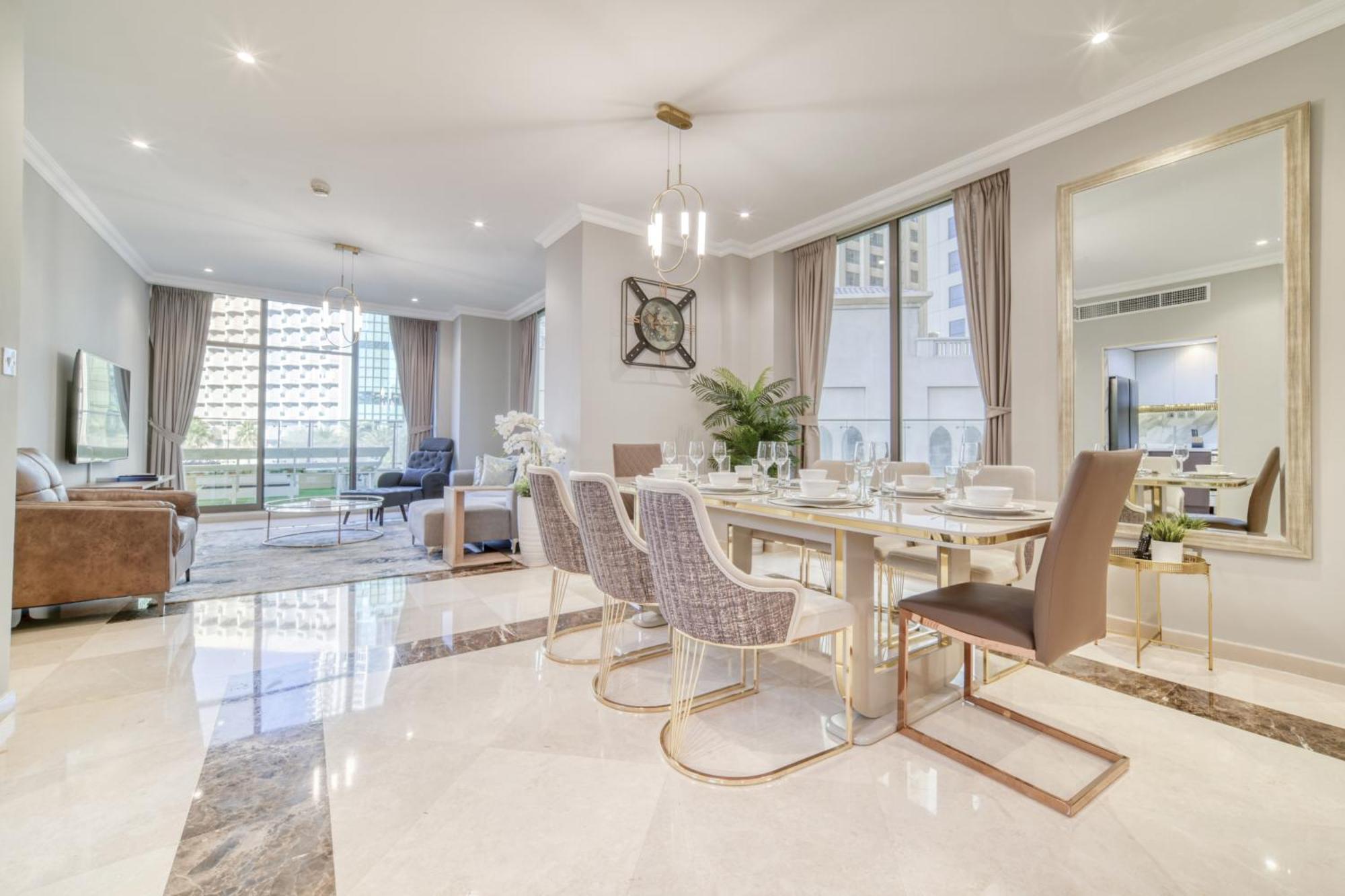 New! Sea View Luxurious 4 Bedroom Duplex Dubai Buitenkant foto