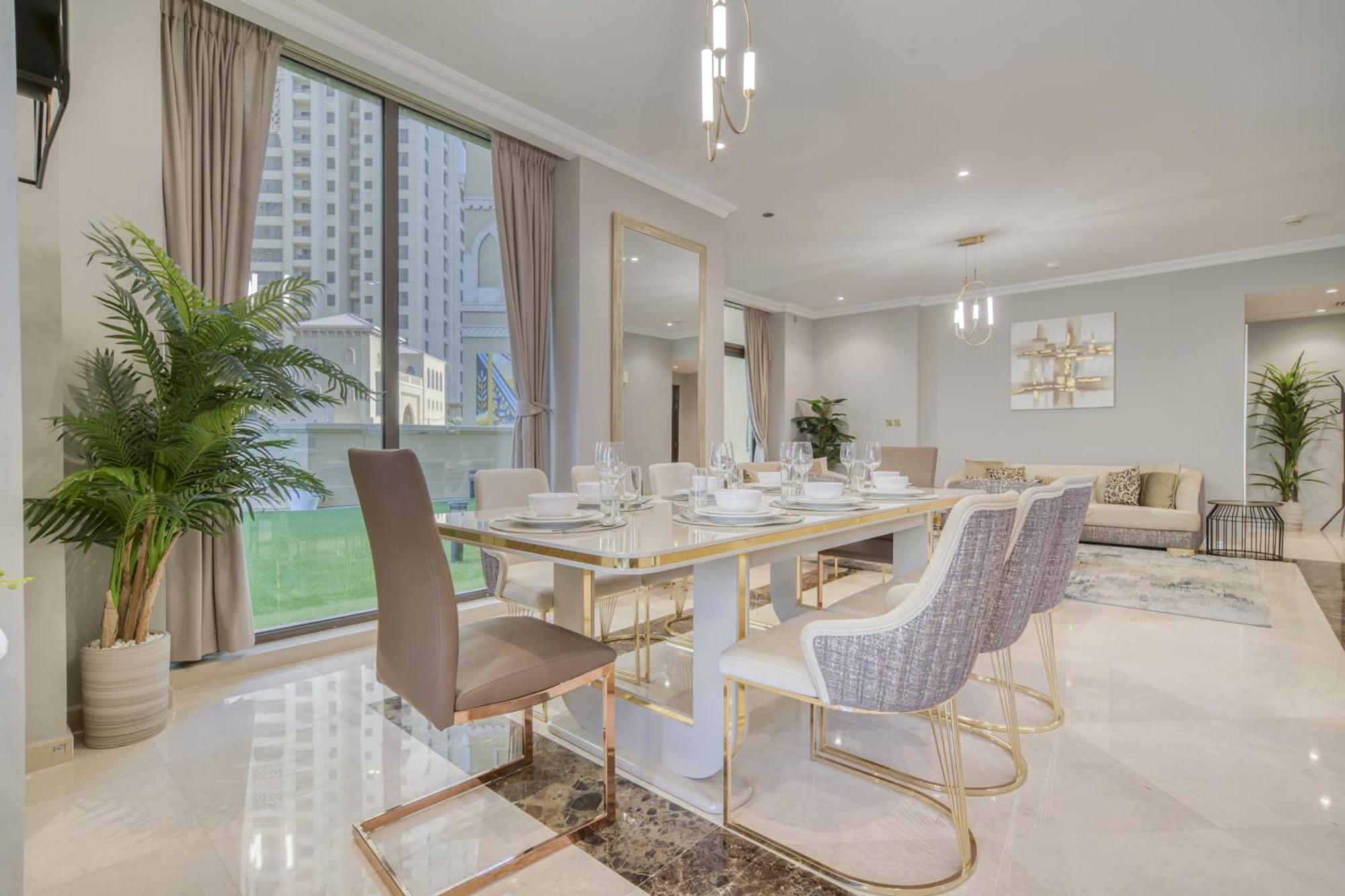 New! Sea View Luxurious 4 Bedroom Duplex Dubai Buitenkant foto
